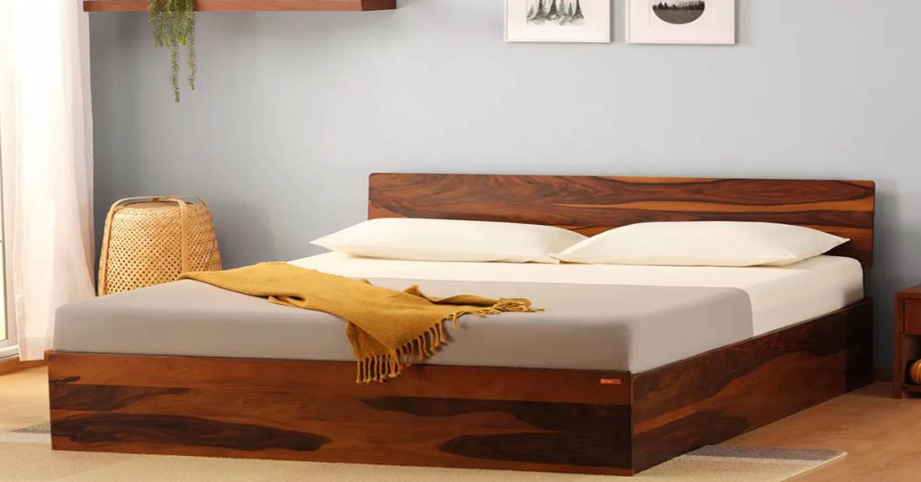 queen bed wood frame