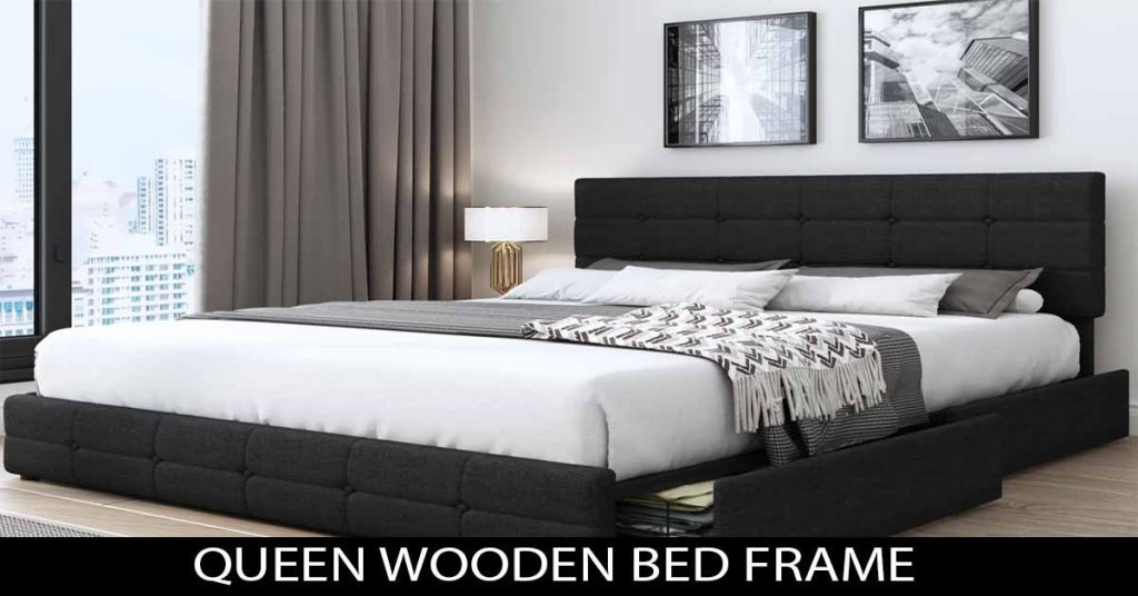 queen wooden bed frame