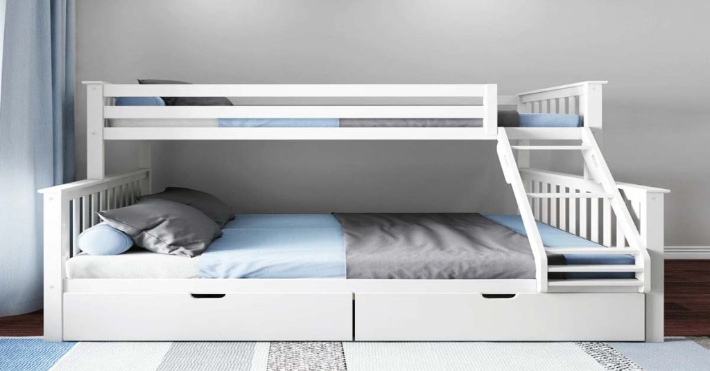 twin xl over queen bunk bed