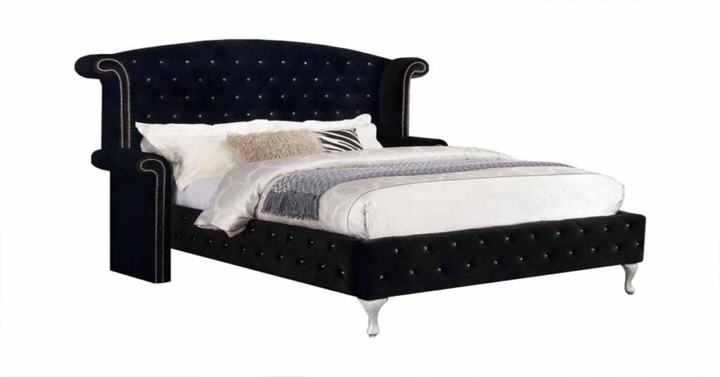 black headboard