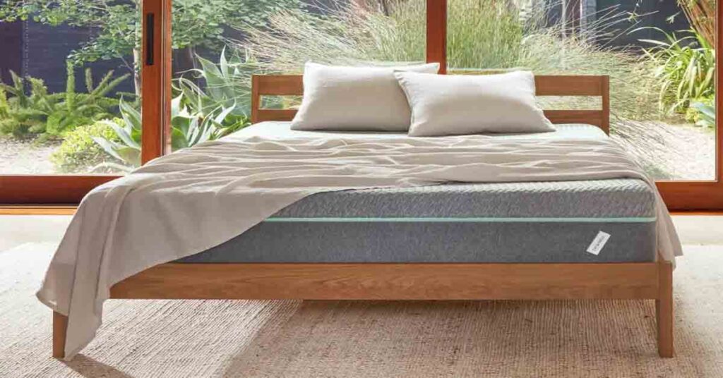 casper haven bed frame felted wool