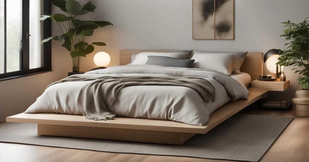 japanese style low bed frame